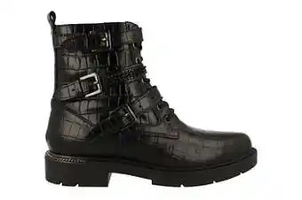 Berca Shoes Crinkles Bottine Dames Volledig Leder - Zwart aanbieding