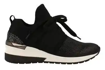 Berca Shoes La Strada Sneaker Laag Dames Trend Sneakersock Trend Mesh - Zwart aanbieding