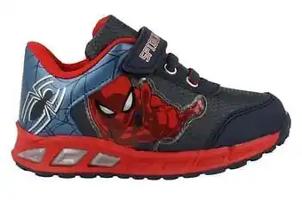 Spiderman Sneaker Laag Jongens Maat 25/33 Met Lichtjes - Blauw