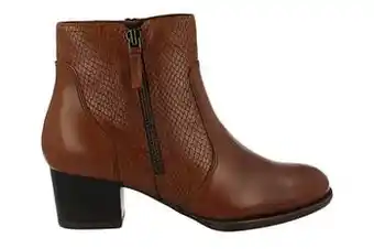 Berca Shoes Tamaris Enkellaars Dames - Cognac aanbieding