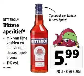 Lidl Bittere aperitief aanbieding