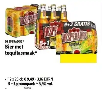 Lidl Bier met tequilasmaak 9 + 3 promopack aanbieding