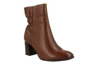 Berca Shoes Tamaris Enkellaars Dames Trend Retro - Cognac aanbieding