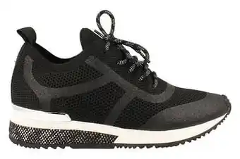 Berca Shoes La Strada Sneaker Laag Dames Trend Mesh - Zwart aanbieding