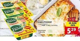 Lidl Lasagne bolognese aanbieding