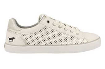 Berca Shoes Mustang Veterschoen Dames - Wit aanbieding