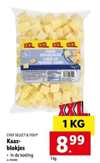 Lidl Kaasblokjes aanbieding