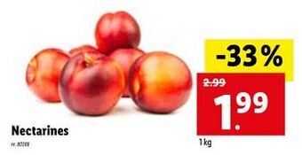 Lidl Nectarines aanbieding