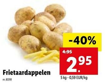 Lidl Frietaardappelen aanbieding