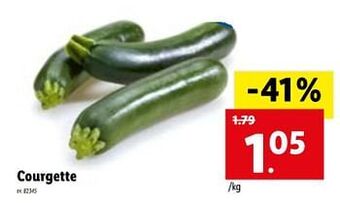 Lidl Courgette aanbieding