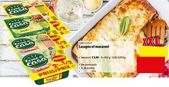 Lidl Macaroni aanbieding