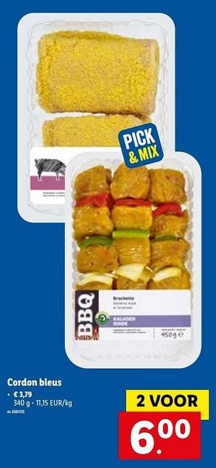 Lidl Cordon bleus aanbieding
