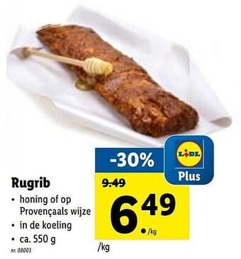 Lidl Rugrib aanbieding