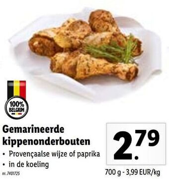 Lidl Gemarineerde kippenonderbouten aanbieding