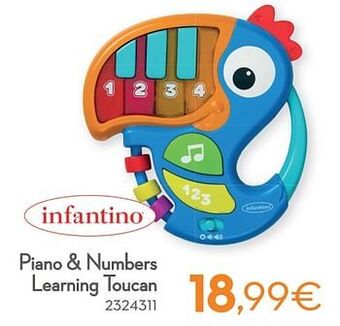 Cora Piano + numbers learning toucan aanbieding