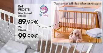 Cora Bed proste kleur naturel aanbieding