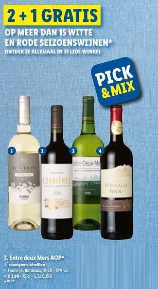 Lidl Entre deux mers aop aanbieding