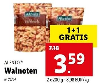 Lidl Walnoten aanbieding