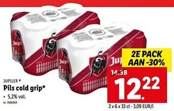 Lidl Pils cold grip aanbieding