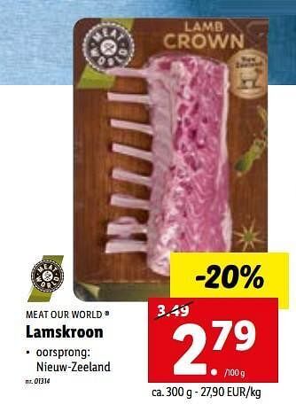 Lidl Lamskroon aanbieding