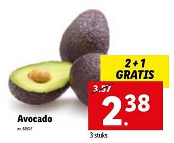 Lidl Avocado aanbieding