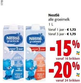 Colruyt Nestlé alle groeimelk aanbieding