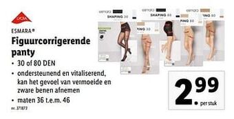 Lidl Figuurcorrigerende panty aanbieding