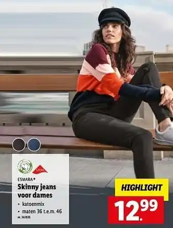 Lidl Skinny jeans voor dames aanbieding