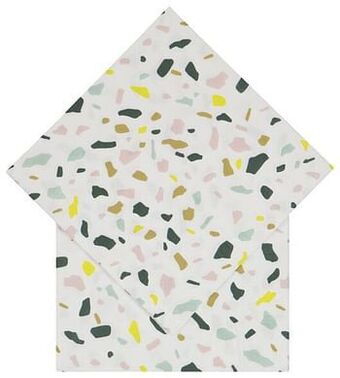 HEMA HEMA Servetten 33x33 Papier Terrazzo - 20 Stuks aanbieding