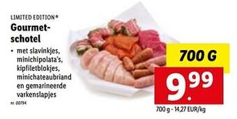 Lidl Gourmetschotel aanbieding