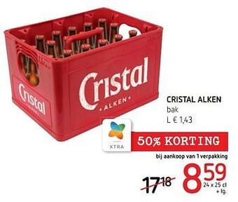 Spar Colruyt Cristal alken aanbieding