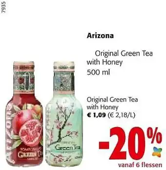 Arizona original green tea with honey