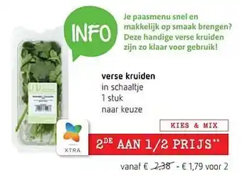 Spar Colruyt Verse kruiden aanbieding