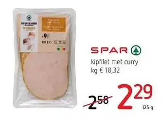 Spar Colruyt Kipfilet met curry aanbieding