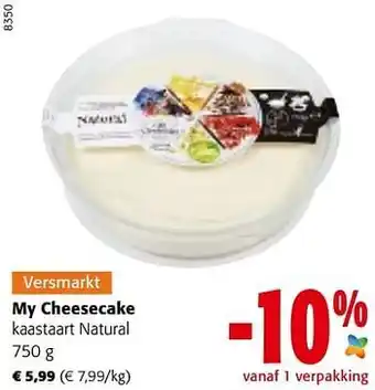 Colruyt My cheesecake kaastaart natural aanbieding