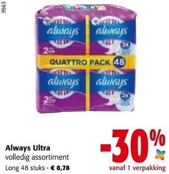 Colruyt Always ultra long aanbieding