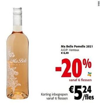 Colruyt Ma belle pomelle 2021 a.o.p. ventoux aanbieding