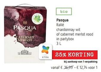Pasqua italië chardonnay wit of cabernet merlot rood