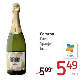 Spar Colruyt Corazon cava spanje brut aanbieding