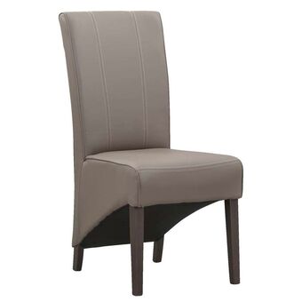 Leen Bakker Eetkamerstoel Perry - kunststof - taupe aanbieding