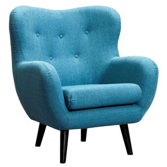 Leen Bakker Fauteuil Viborg - stof - turkoois aanbieding