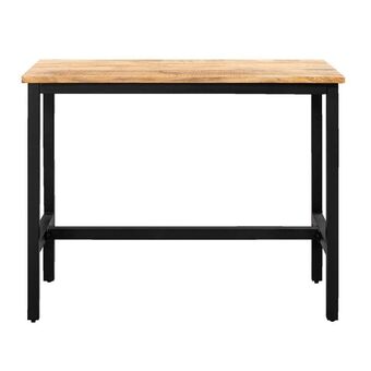Leen Bakker Bartafel Kyan - zwart/naturelkleur - 105x137x67 cm aanbieding