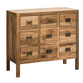 Leen Bakker Kast Dean - natural recycled hout - 75x80x35 cm aanbieding
