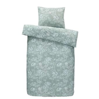Leen Bakker Comfort dekbedovertrek Tamira - groen - 140x200/220 cm aanbieding