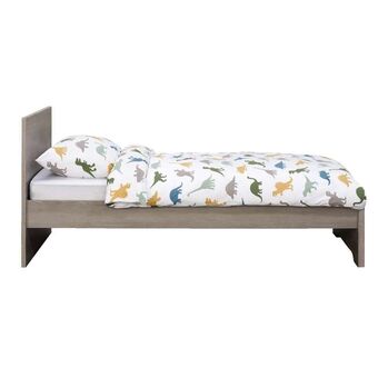 Leen Bakker Bed Tempo - grijs eikenkleur - 90x200 cm aanbieding