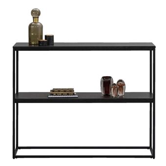 Leen Bakker Sidetable Quebec - zwart - 79x100x30 cm aanbieding