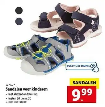 Lidl Sandalen voor kinderen aanbieding