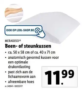 Been- of steunkussen