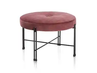 Deba Meubelen Poef ROSI - Burgundy Red Rood aanbieding