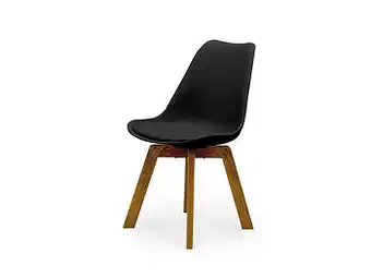 Deba Meubelen Stoel CLEO - Zwart/beuk Zwart aanbieding